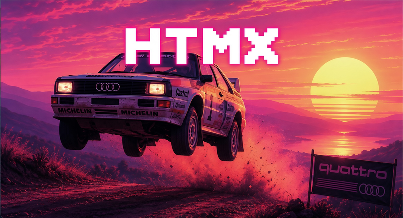 htmx 4 rally car